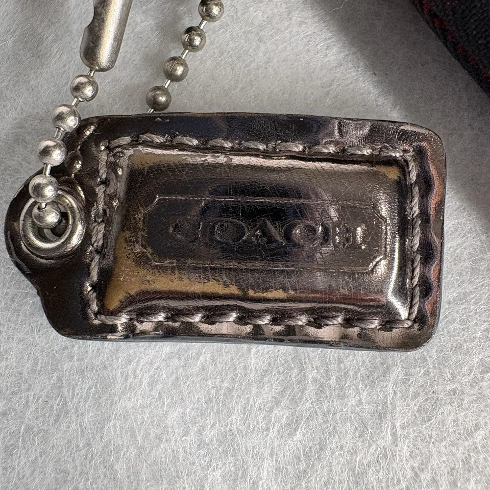 VTG Y2k Coach Poppy Tartan Plaid Wristlet Cigarette Phone Steampunk Holiday 90s